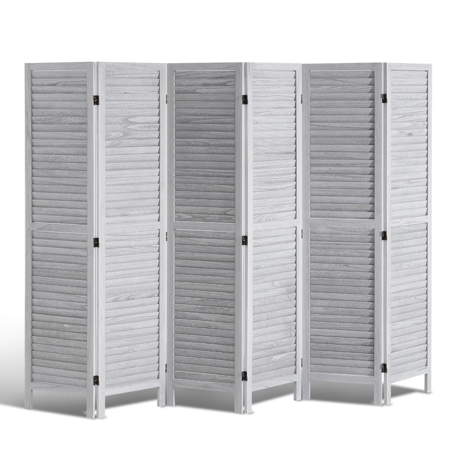 VEVOR six-panel wood room divider creates privacy in any room