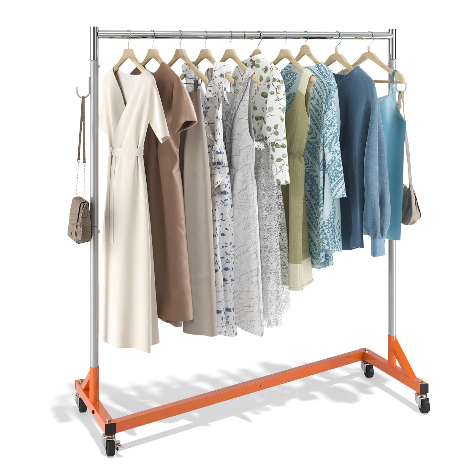 VEVOR Z Rack base structure supports heavy garments for stability