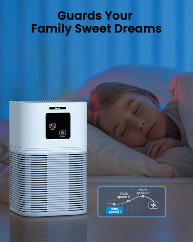 VEWIOR bedroom setup shows quiet operation for restful sleep