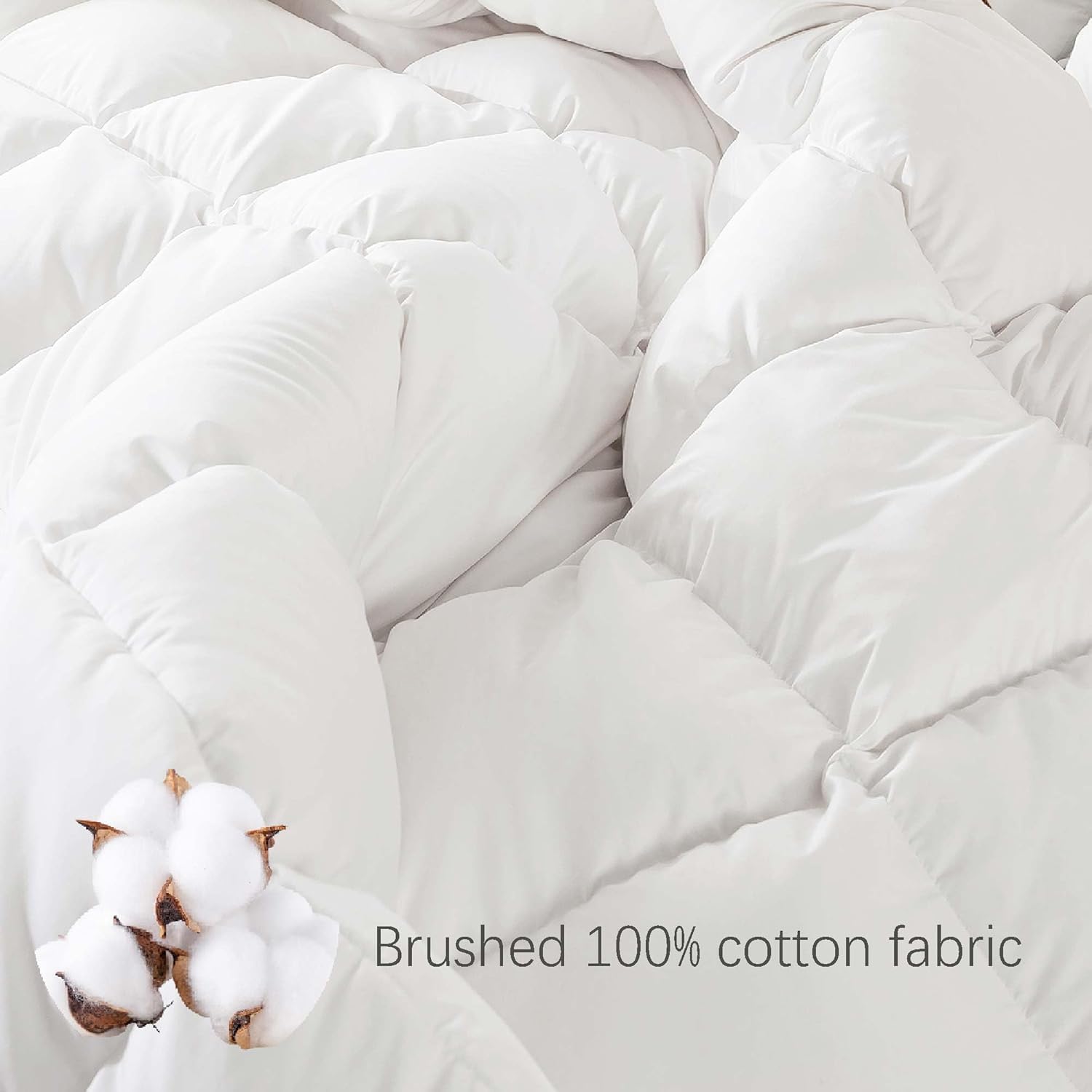 Vexino Down Comforter queen-size fit for larger beds.