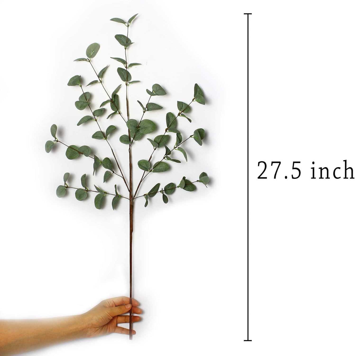 VGIA silk leaf eucalyptus stems add lifelike color to weddings.