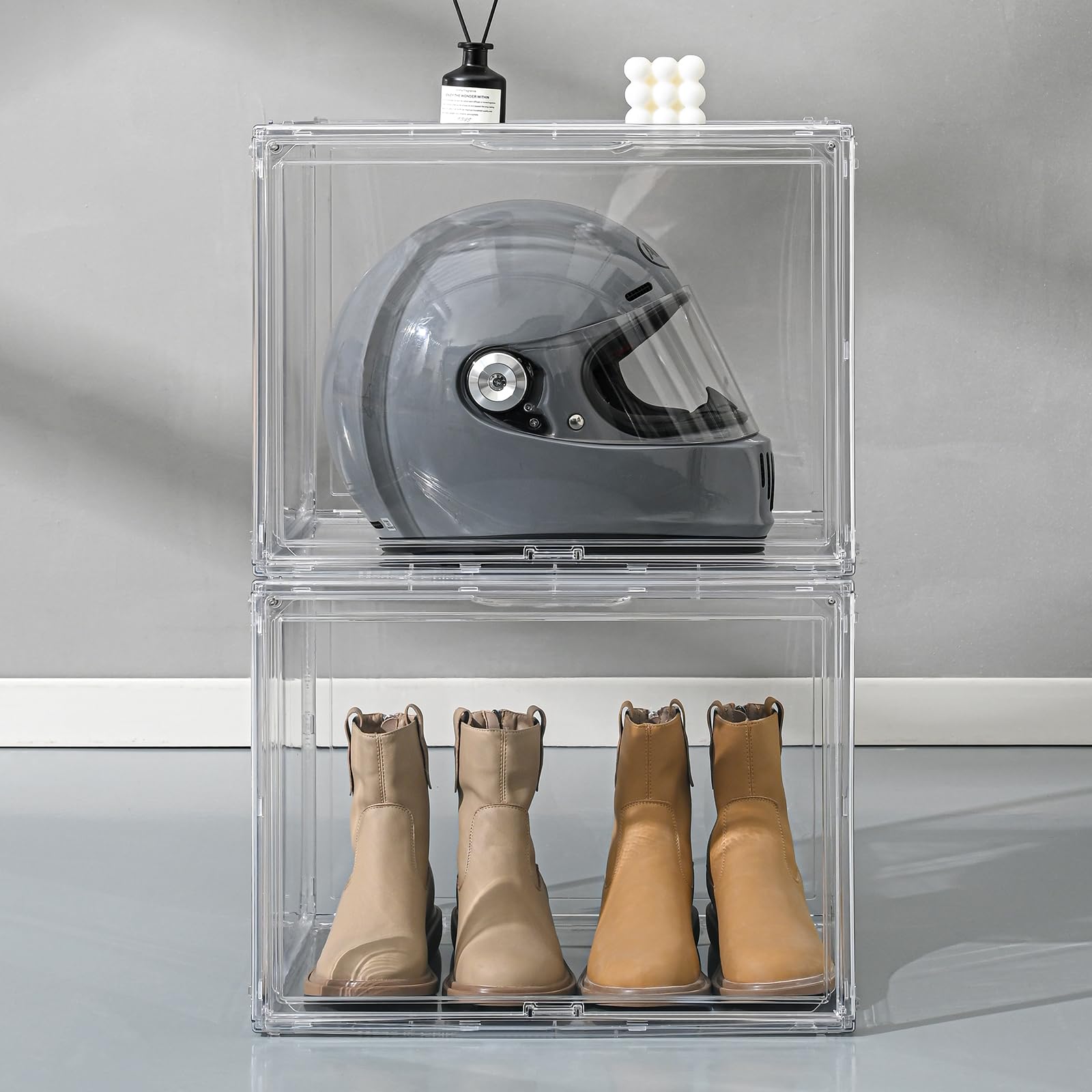Ideal for living rooms and garages where large items deserve visibility