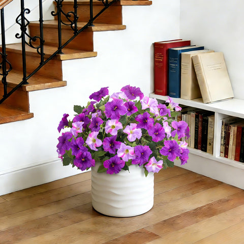 VGNQA petunia decor blends with farmhouse and cottage-core styles