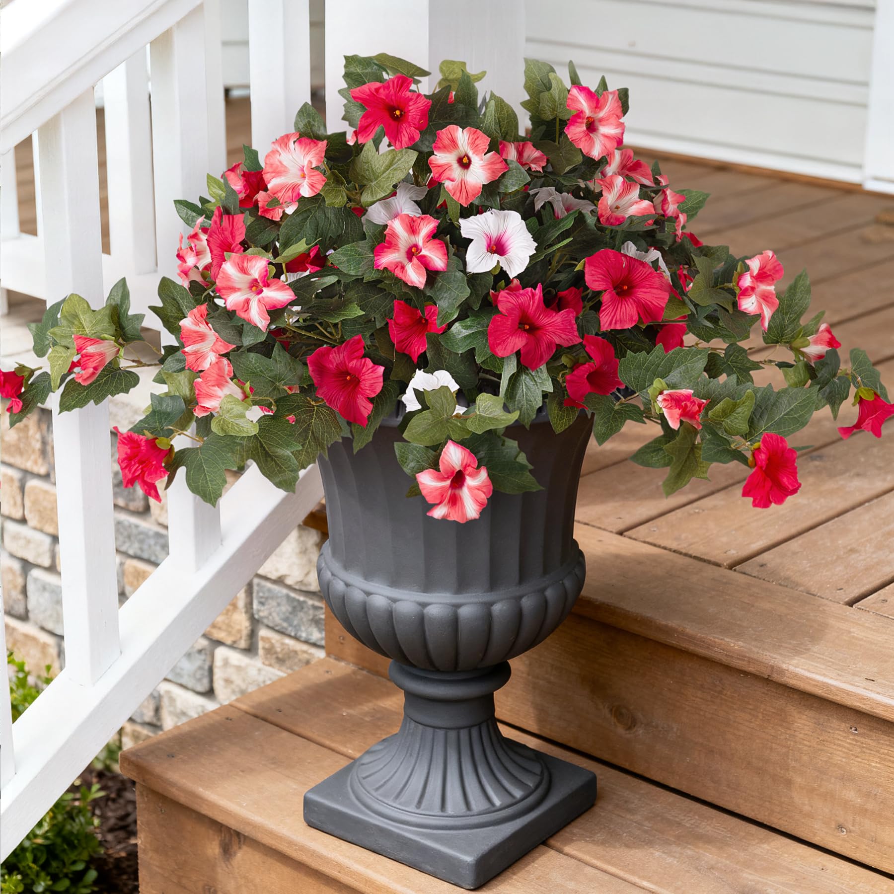 VGNQA artificial petunia outdoor branch for year-round color