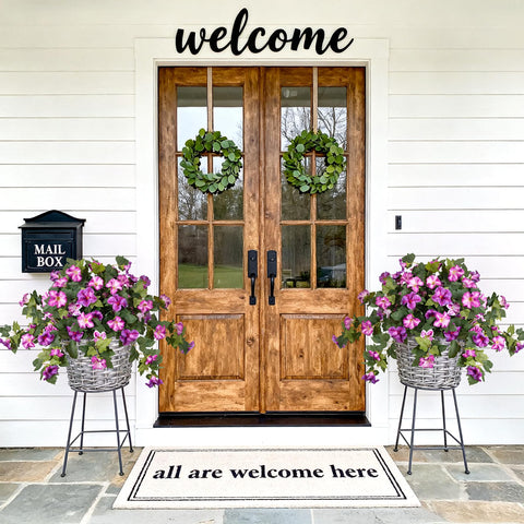 VGNQA petunia bundle outdoors with full green foliage for year-round garden charm.