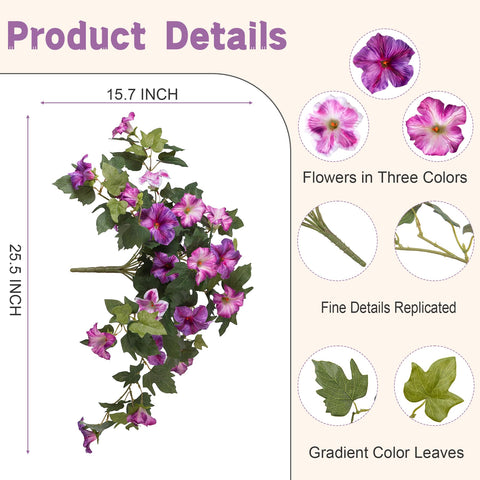 VGNQA two-bundle package shows 25.5-inch stems and 2.7-inch blooms.