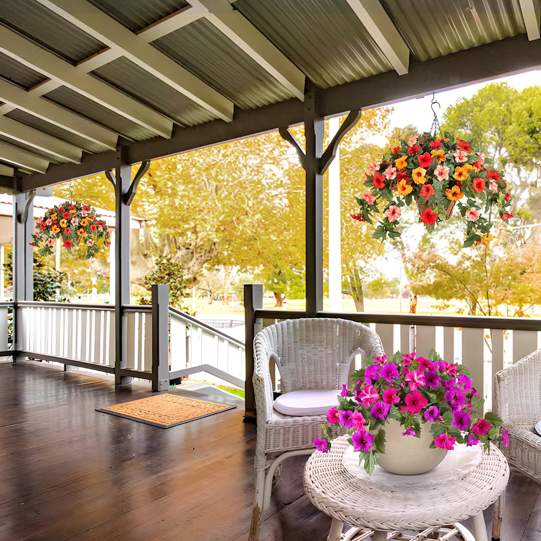VGNQA fade-resistant blooms stay vibrant in sunny spaces.