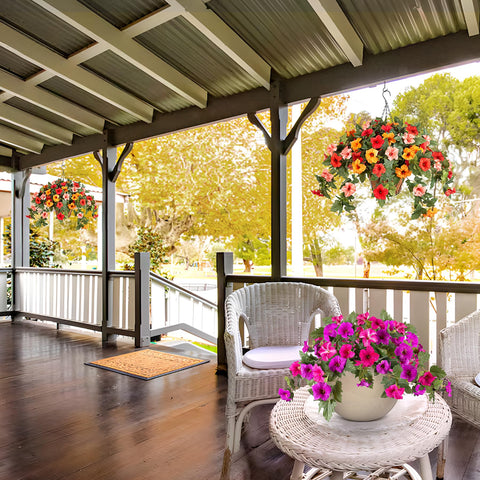 VGNQA fade-resistant blooms stay vibrant in sunny spaces.