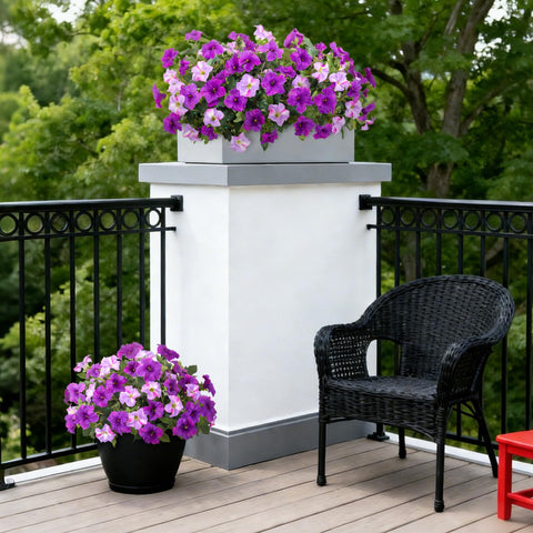 VGNQA bendable petunia stems allow creative centerpieces and planter arrangements