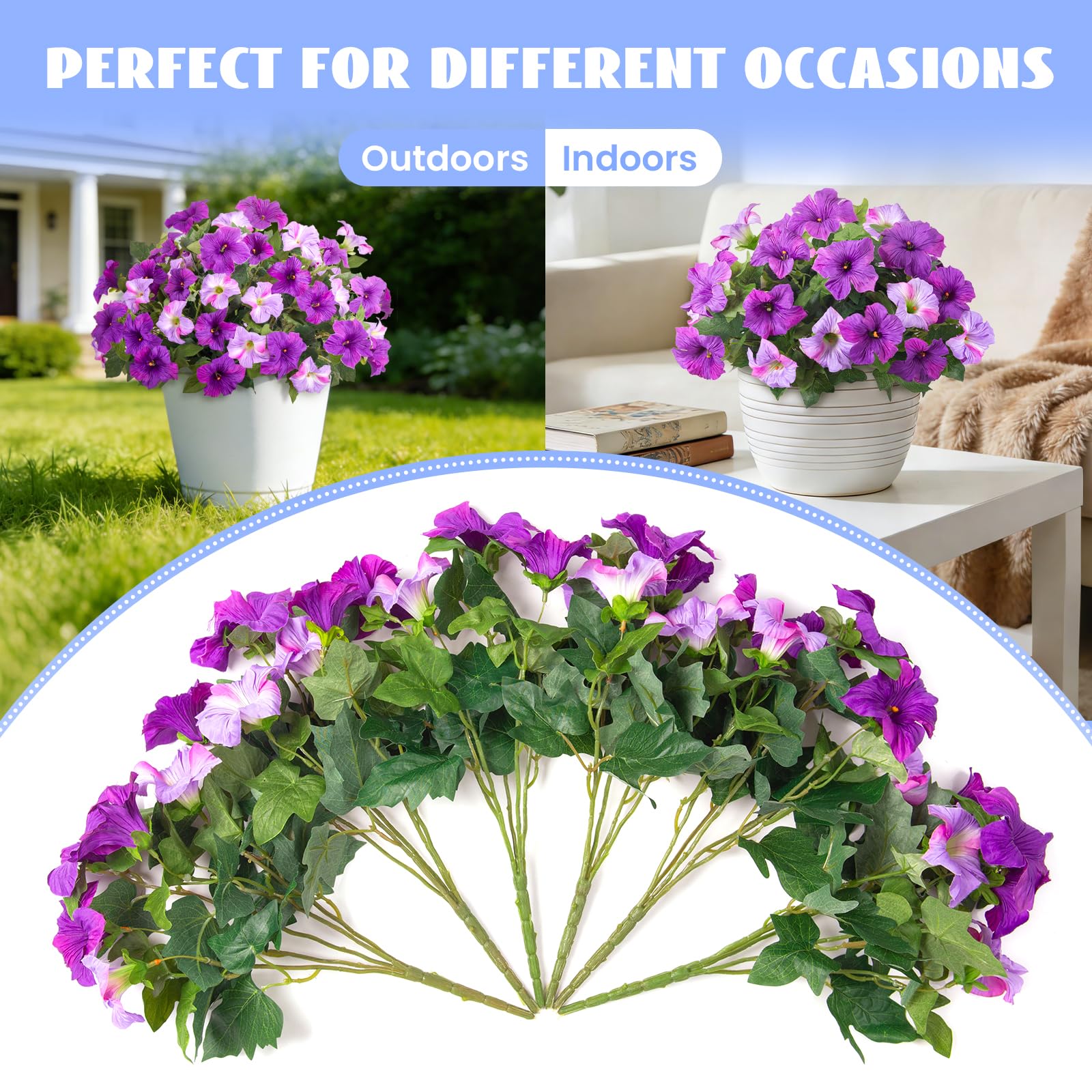 VGNQA outdoor petunias require no watering or pruning