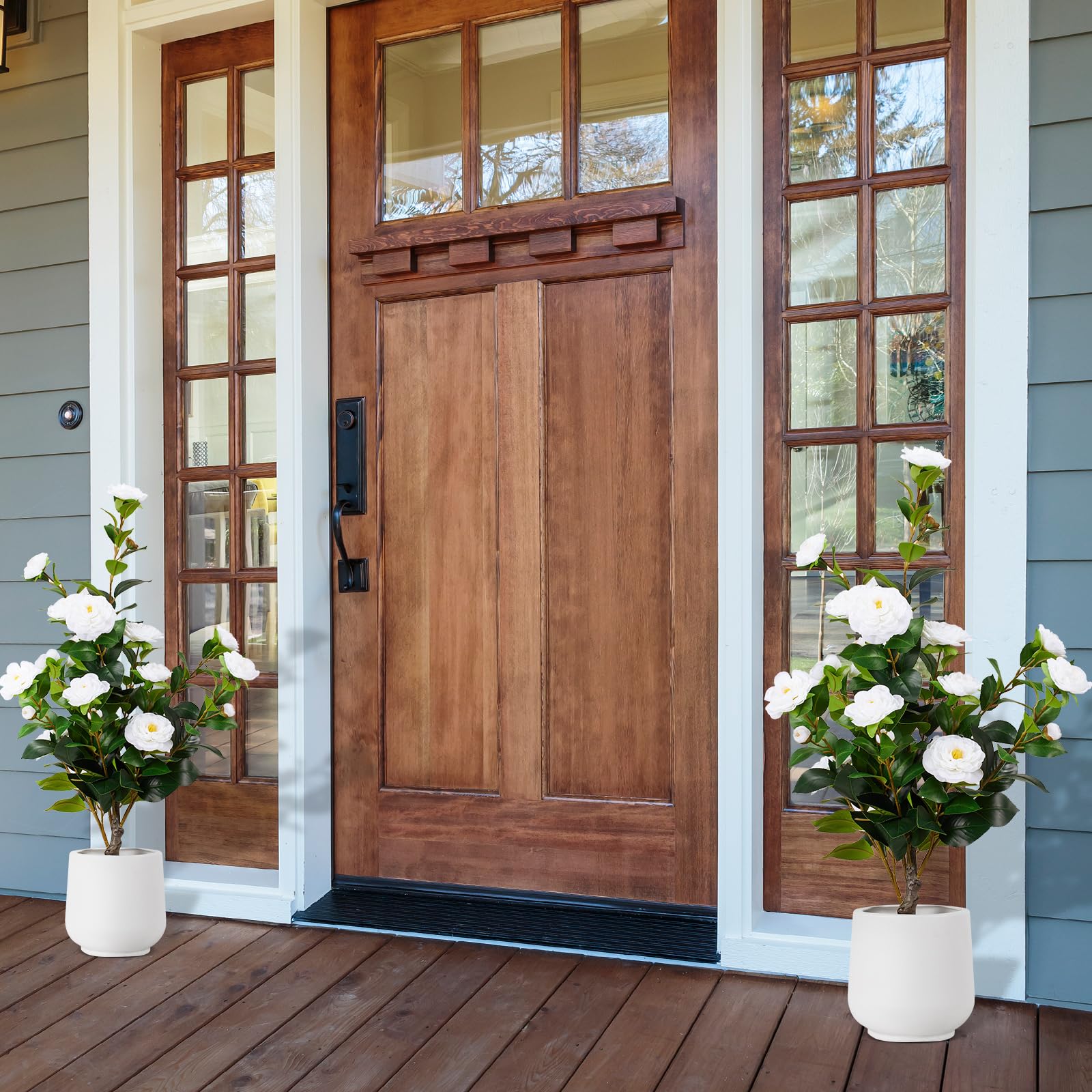 VGOBLO lifelike leaves with detailed texture enhancing natural ambiance.