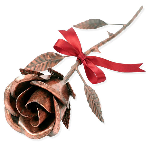 VGYGLS copper rose 7th anniversary keepsake with enduring warmth