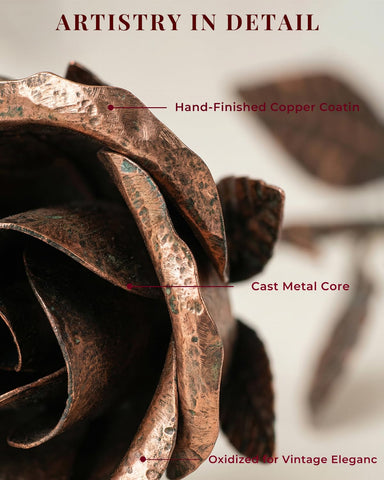 VGYGLS copper rose with antique patina finish for sophistication