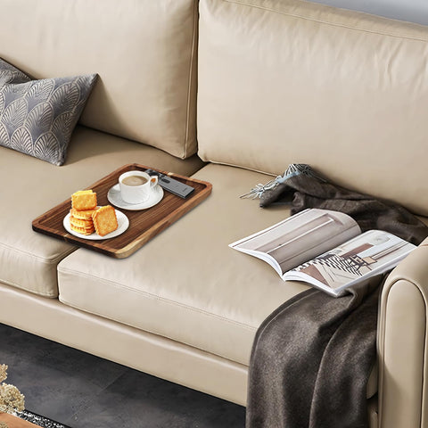 Vibaruta foldable sofa tray stores quickly when not in use.