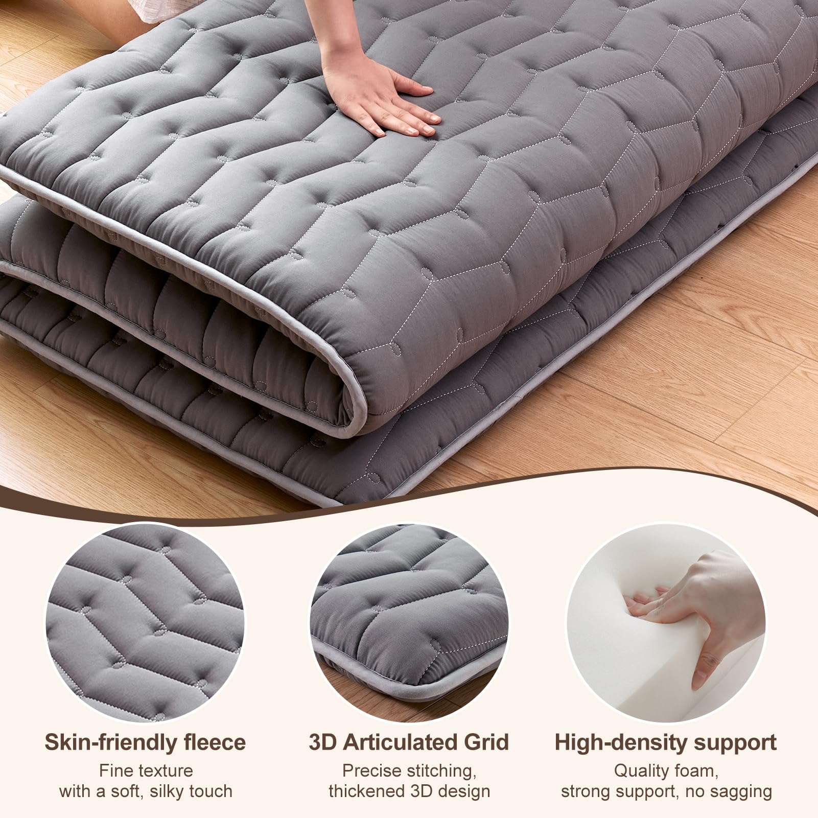 Vibe Bear double-sided design supports flipping to extend comfort.