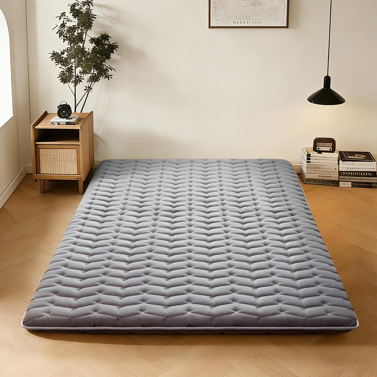 Vibe Bear premium foam futon 54x80 full size offers versatile floor sleeping options