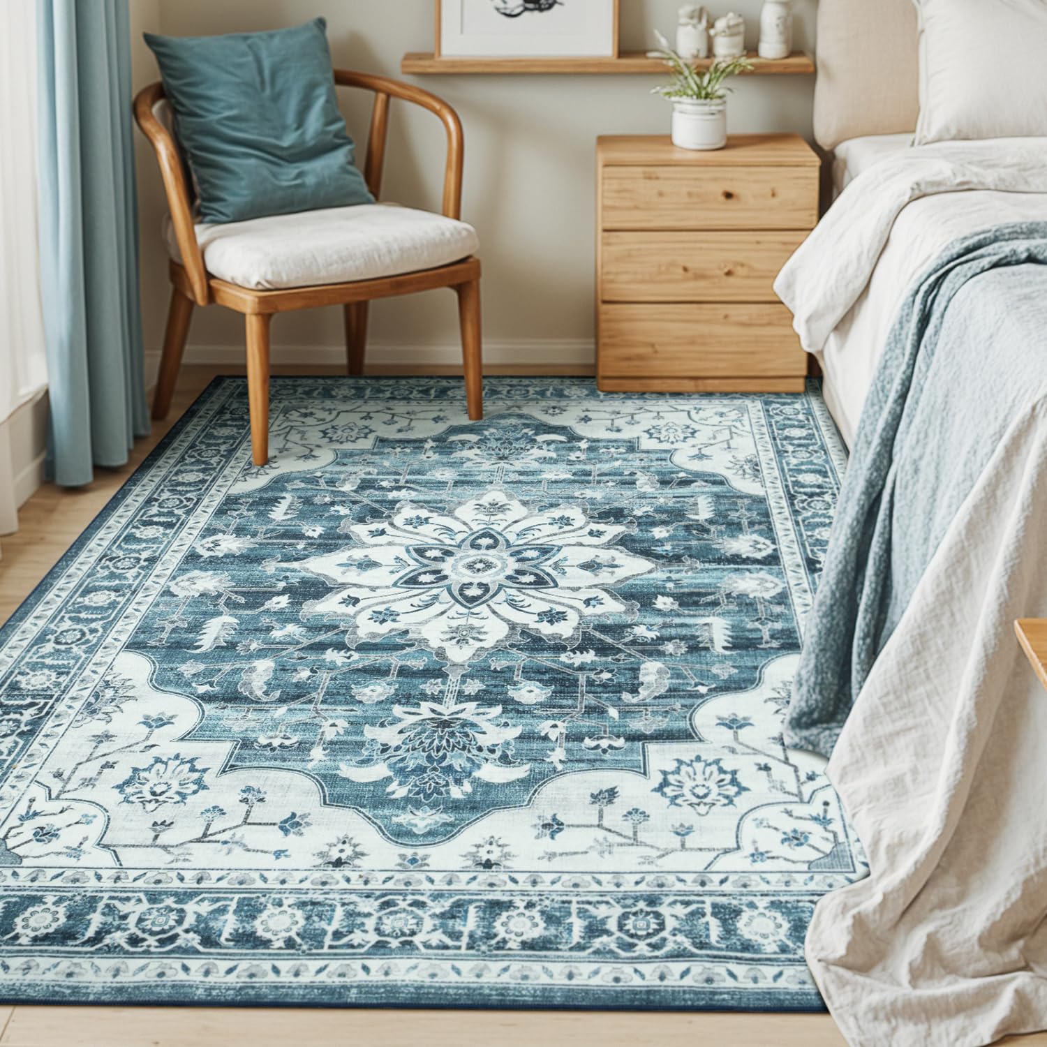 Vibrug non-slip backing rug stays securely in place on all floors.