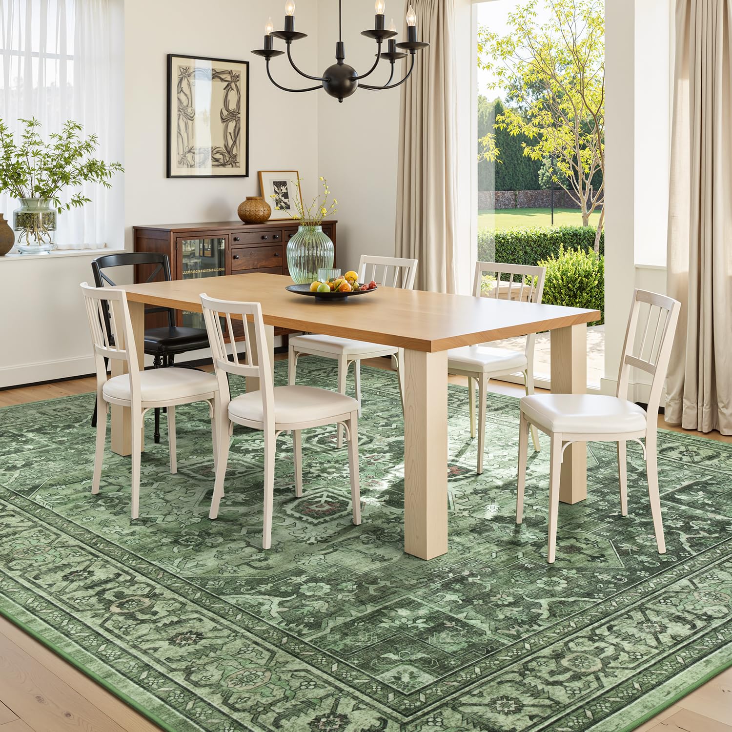 Vibrug rug with non-slip backing stays securely in place on any floor
