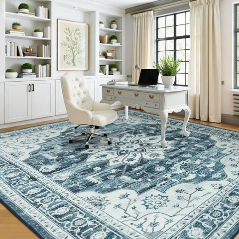 Vibrug soft faux-wool surface rug feels plush and welcoming underfoot.
