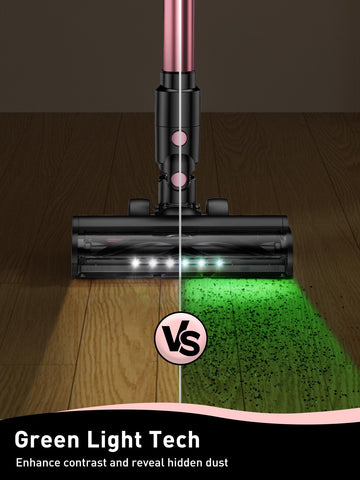 VICEASE 270-degree rotating head targets dirt under furniture.