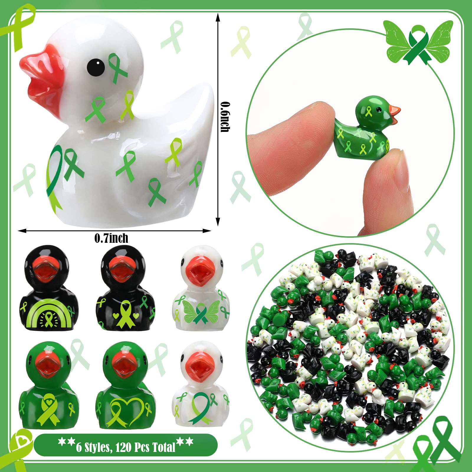Vicenpal resin duck mini gift display setup for events and desks