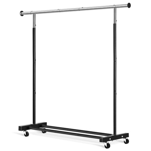 VICERII clothing rack top rod stainless—scratch-resistant and hanger-friendly.