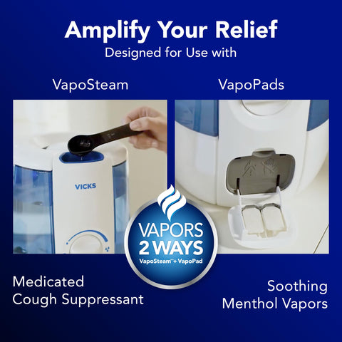 Vicks CoolRelief control panel for quick adjustments before bedtime