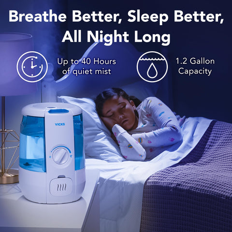 Vicks CoolRelief cool mist humidifier tank removal for easy refills