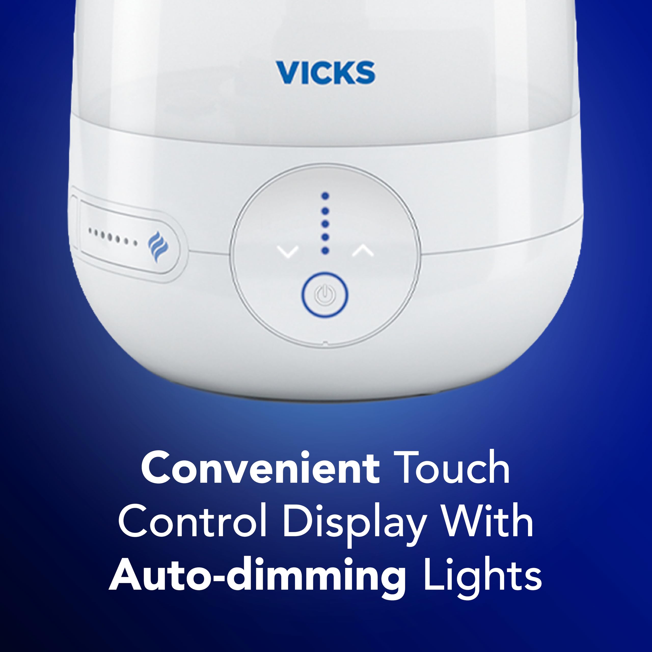 Vicks FilterFree Plus with VapoPads compatibility adds scent options.