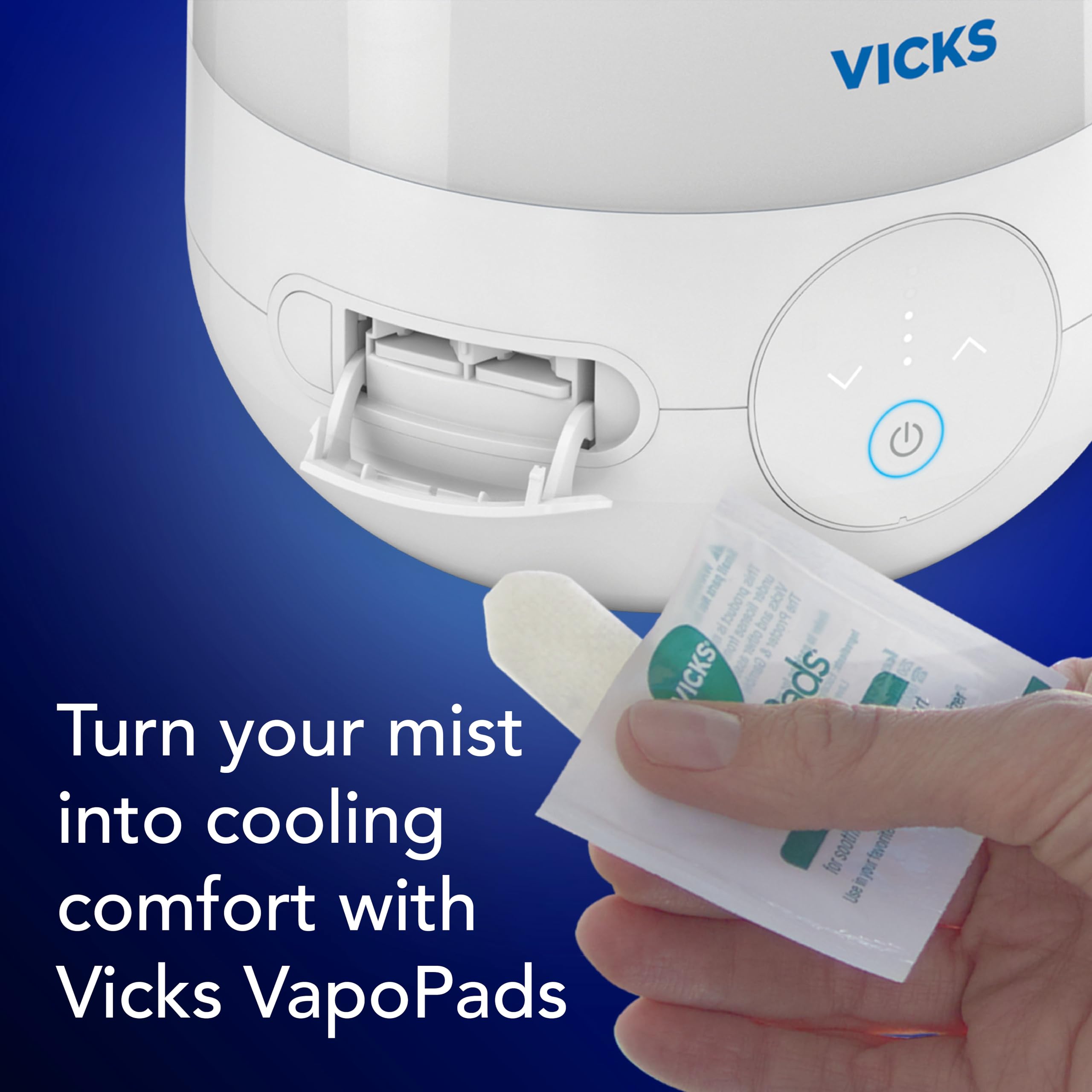 Vicks FilterFree Plus wide mouth tank enables easy cleaning.