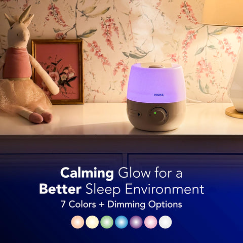 Vicks NaturalCare diffuser with essential oils for relaxation.