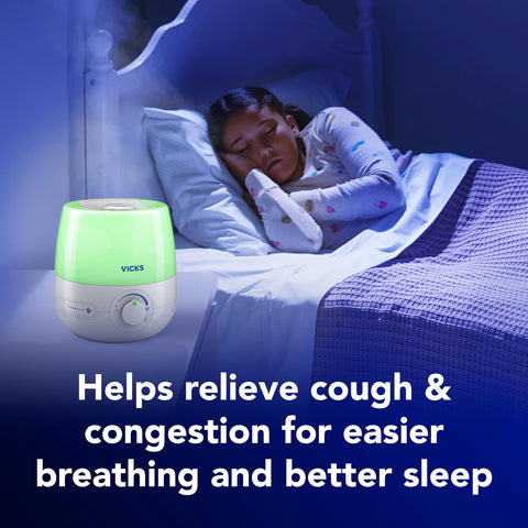 Vicks NaturalCare compact room setup demonstrates small footprint.