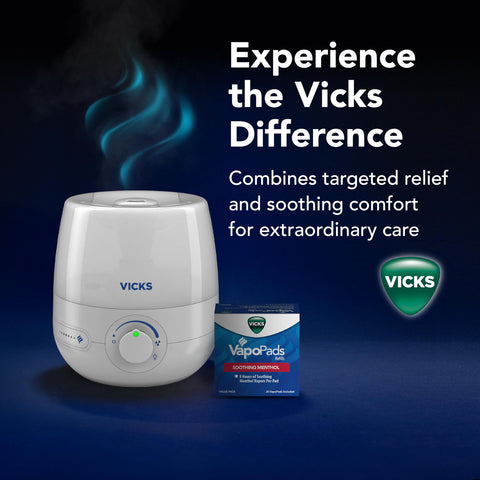 Vicks NaturalCare tank opening shows wide-fill for easy cleaning.