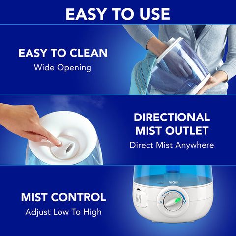 Vicks humidifier demonstrates compatibility with VapoPads for added aroma.