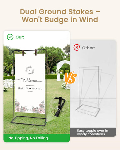 Victawks premium steel construction ensures durable, rust-resistant outdoor use.