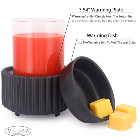 Victoria Aroma ceramic wax melt warmer demonstrates 3-in-1 diffuser function for flexible scent diffusion.