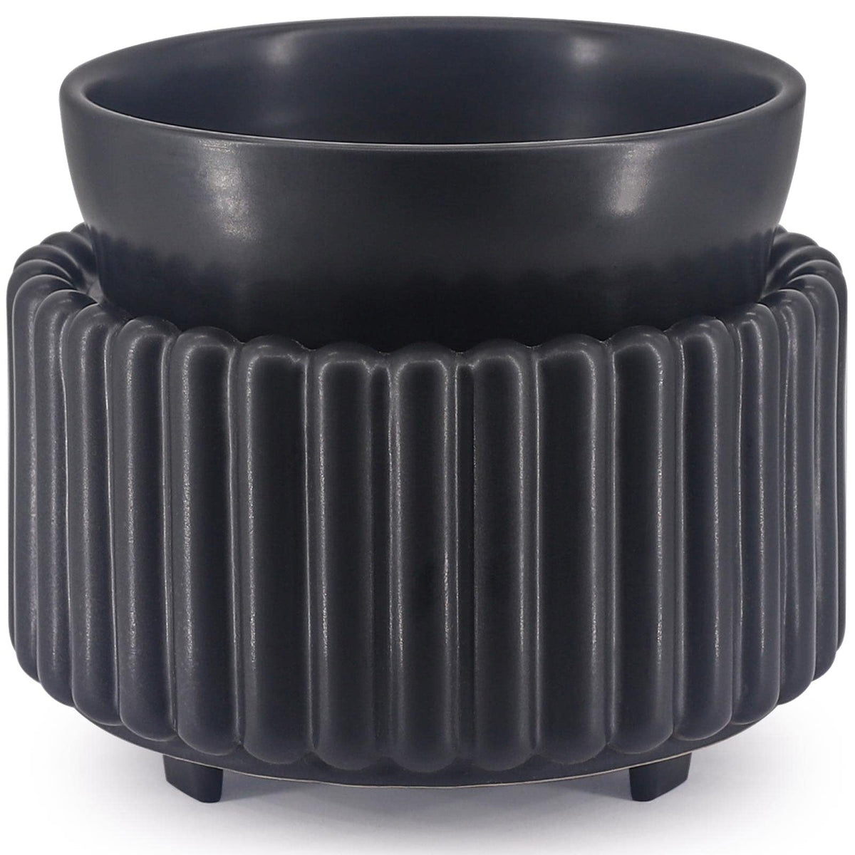 Victoria Aroma ceramic wax melt warmer front view highlights a stylish 3-in-1 design for versatile fragrance.