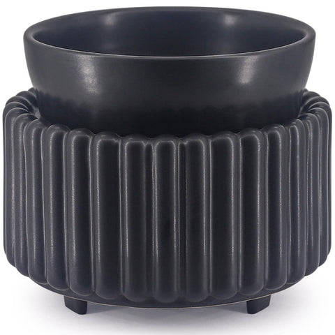 Victoria Aroma ceramic wax melt warmer front view highlights a stylish 3-in-1 design for versatile fragrance.
