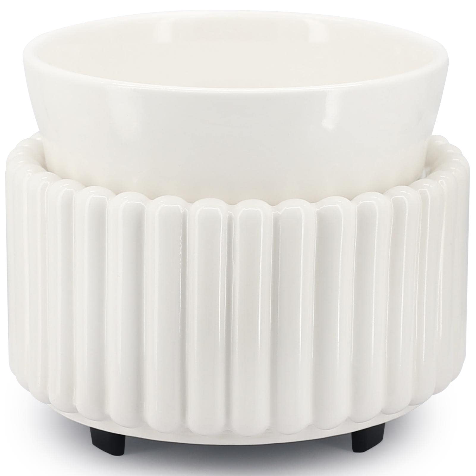 Victoria Aroma ceramic wax melt warmer front view enhances living spaces with fragrance.