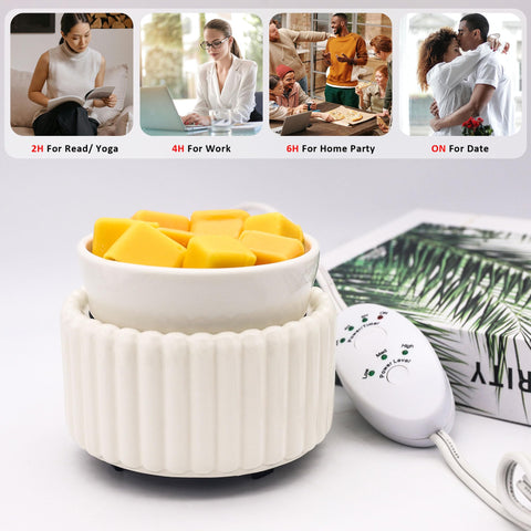 Victoria Aroma electric fragrance burner compatible with wax melts and jar candles.