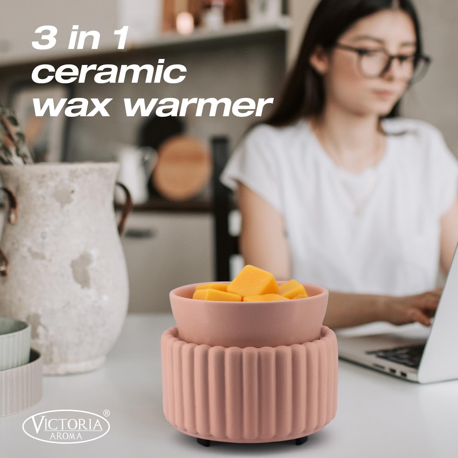 Victoria Aroma gift-ready wax warmer elevates décor and atmosphere