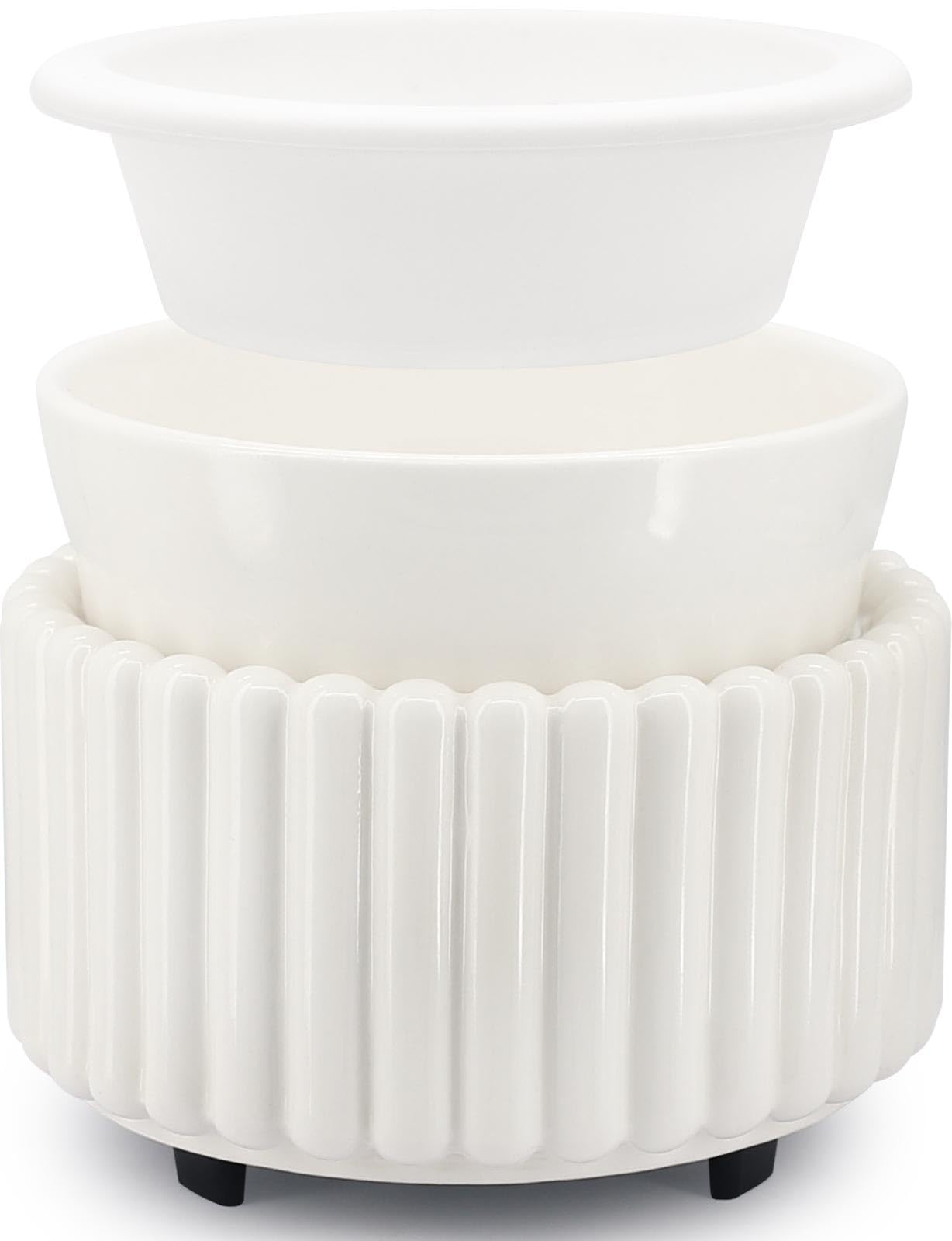 VICTORIA AROMA wax melt warmer front view shows an elegant ceramic design for home fragrance.