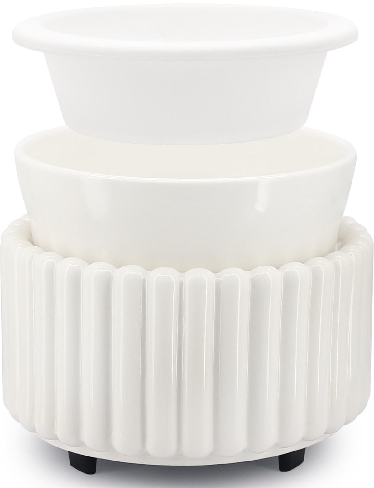 VICTORIA AROMA wax melt warmer front view shows an elegant ceramic design for home fragrance.