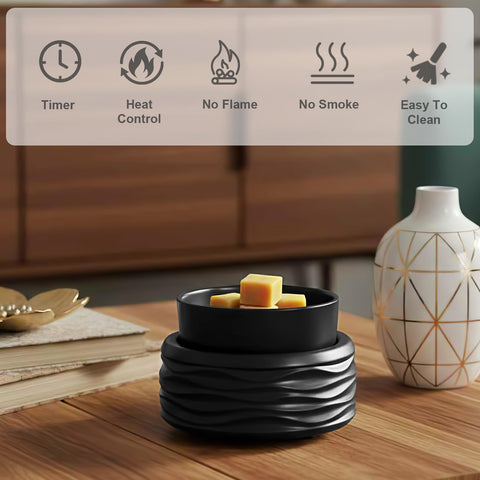 Victoria Aroma wax warmer with timer function for controlled fragrance release