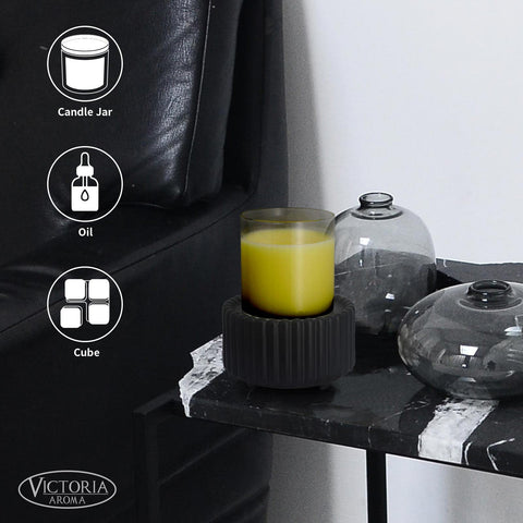 Victoria Aroma wax warmer with removable dish makes cleanup simple and quick.