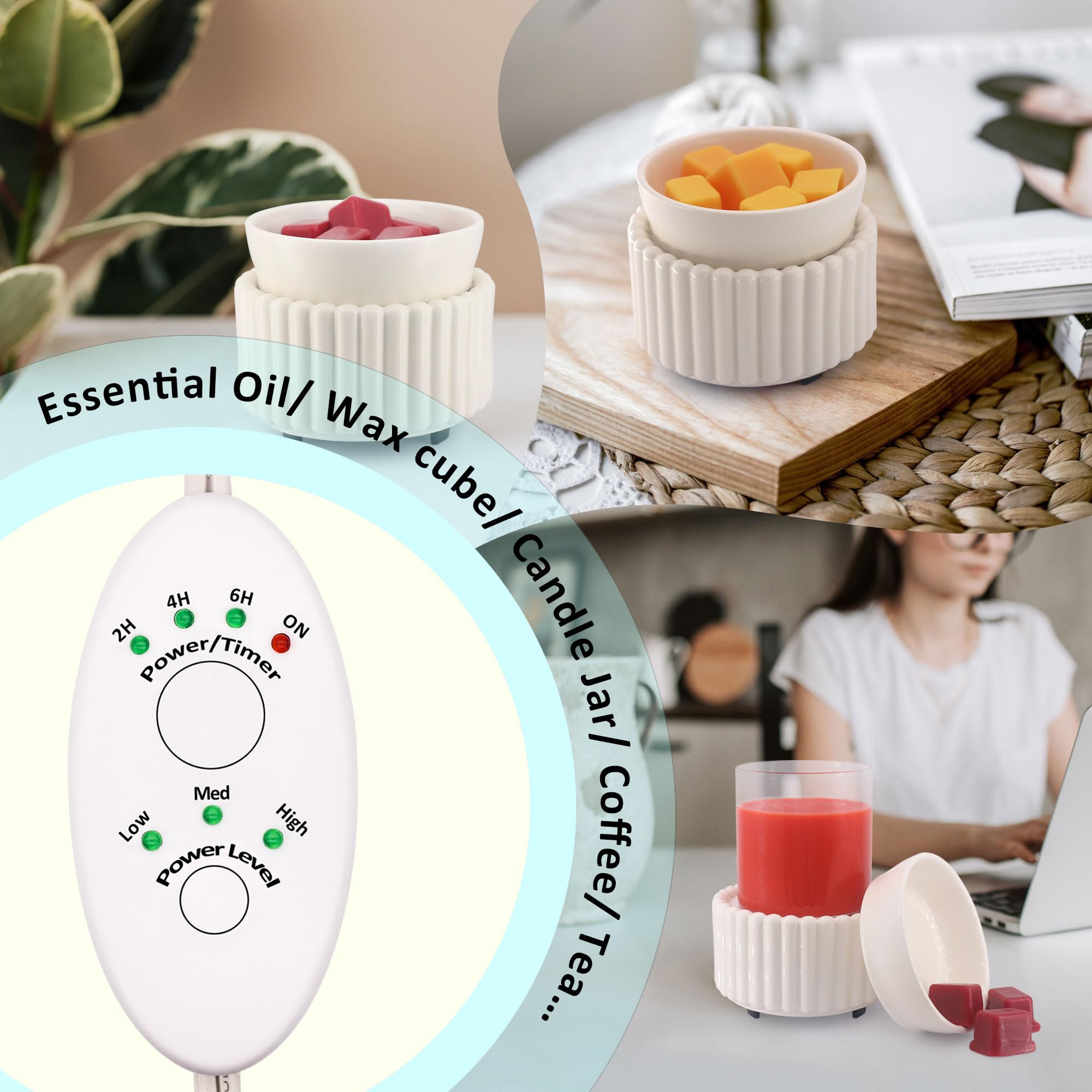 Victoria Aroma timer-enabled wax warmer providing controlled fragrance release for home or office.