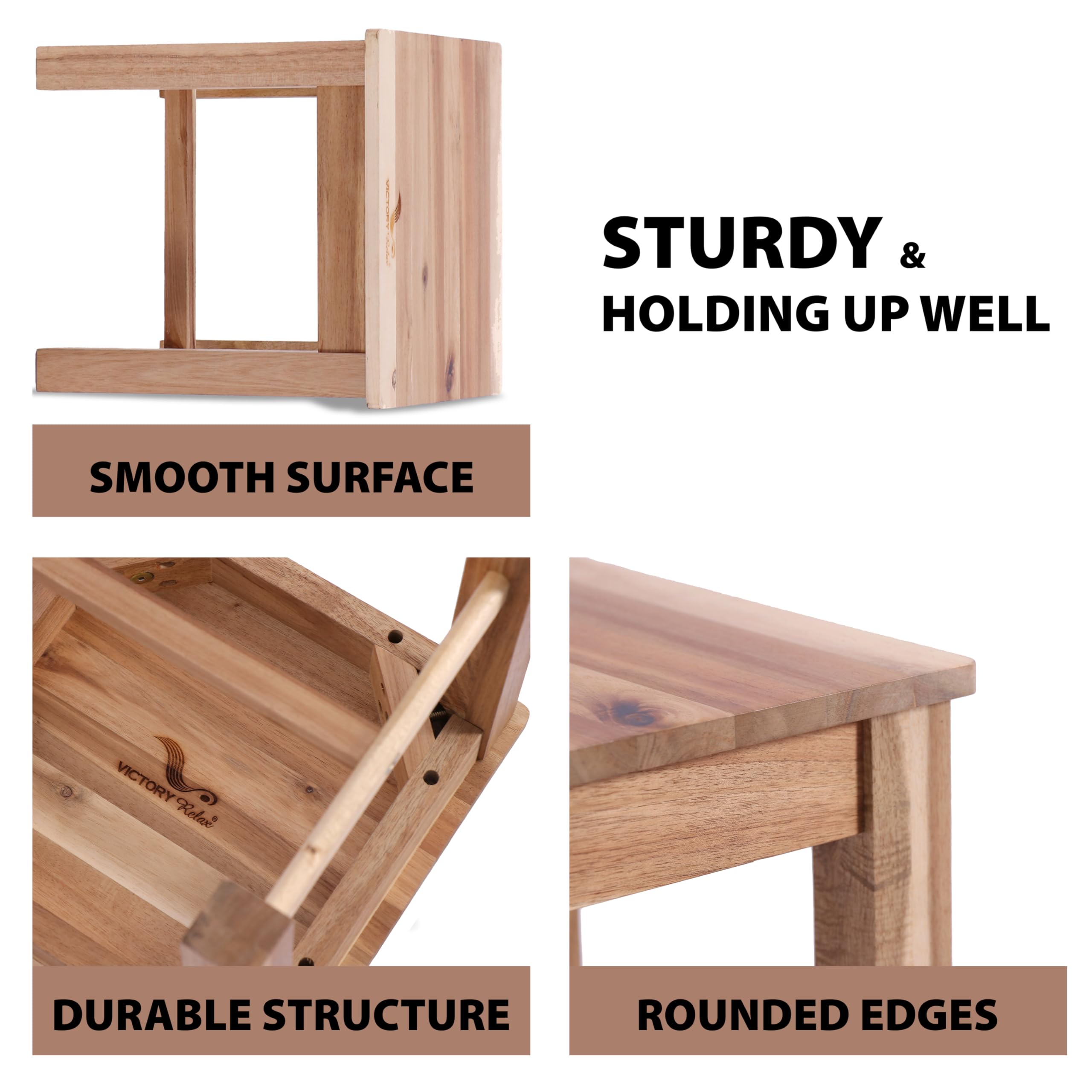 VICTORY RELAX stool with smoothed edges ensures safe, comfortable use.