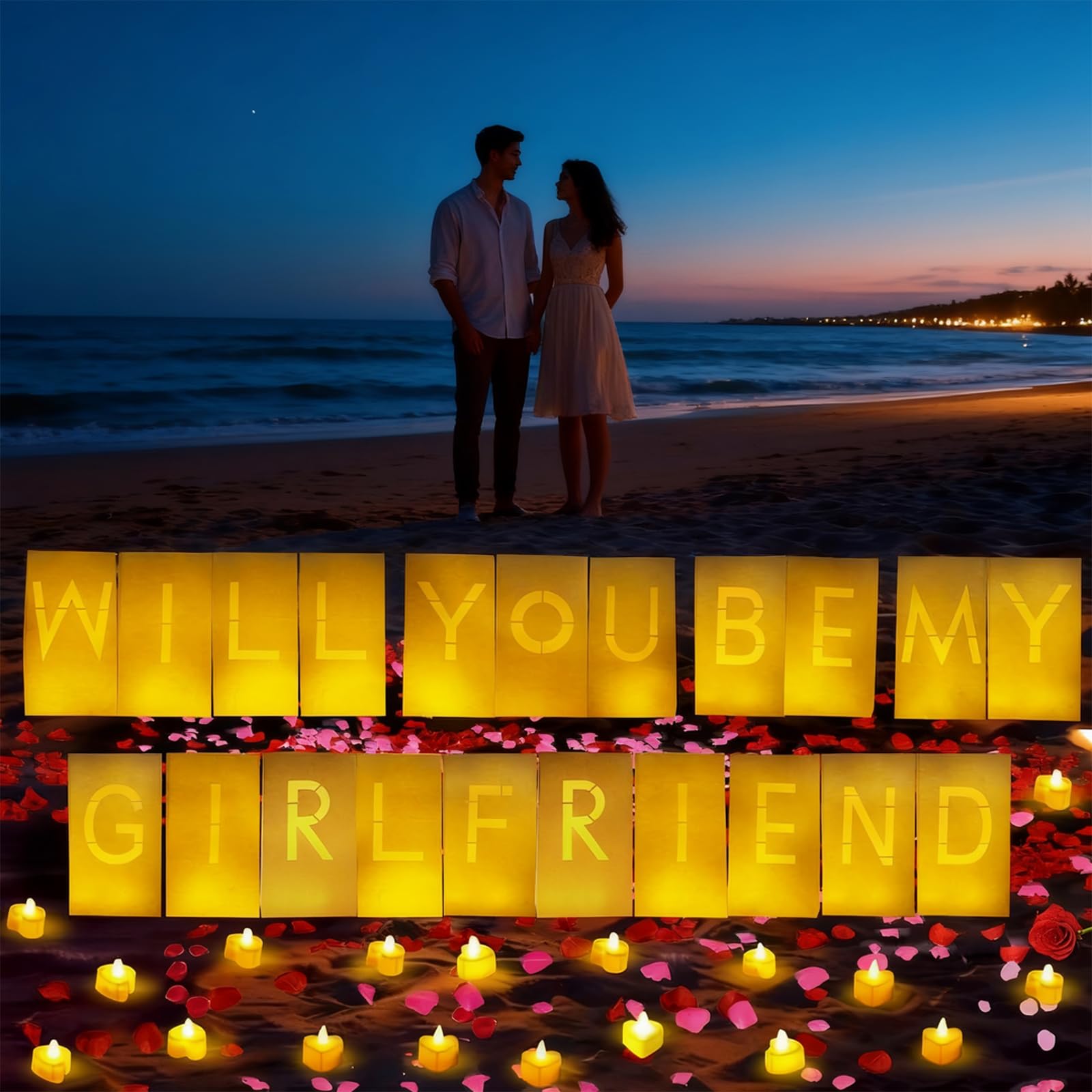 VidwanHome heart-shaped tea light candles provide warm, safe illumination for mood lighting