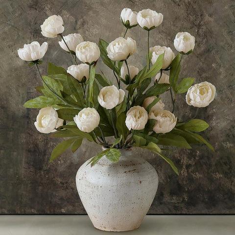 Vierena 12-pcs cream peony branches for DIY bouquets