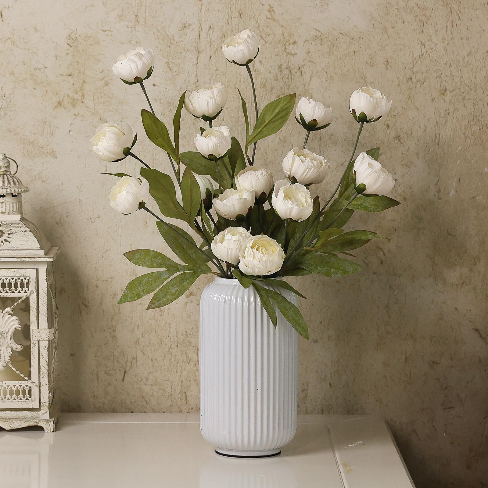 Vierena 27-inch cream peony stem ready for arrangements